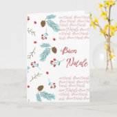 Buon natale christmas card kaart (Gele Bloem)