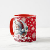 Buon Natale con Babbo Natale Italiaans Mok (Voorkant links)