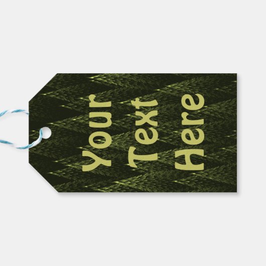 Buon Natale - Conifers Cadeaulabel (Achterkant Horizontaal)