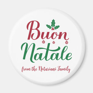 Buon Natale Custom Italiaanse Kerstmis Magneet