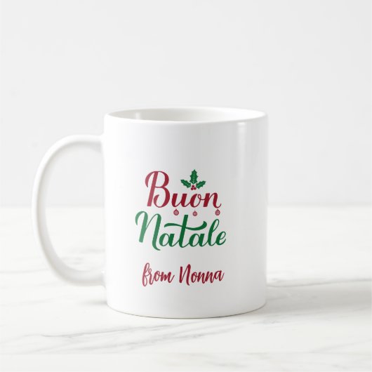 Buon Natale Custom Italian Christmas Koffiemok (Links)