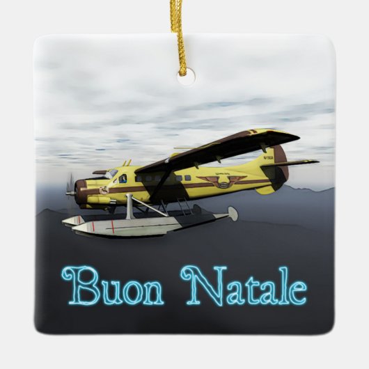 Buon Natale - de Havilland DH3-C Otter Keramisch Ornament (Voorkant)