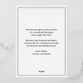 Buon Natale e Felice Anno Nuovo Coquette Bow Foto Folie Feestdagenkaart (Achterkant)