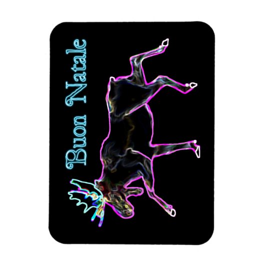 Buon Natale - Electric Moose Magneet (Verticaal)