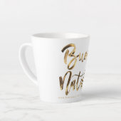 Buon Natale Faux Gold Script Italiaans Kerstmis Latte Mok (Linkerhoek)