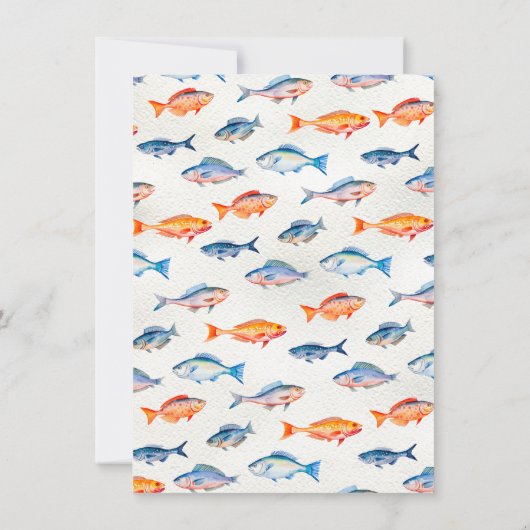 Buon Natale Feest van het 7 Vissen Kerstfeest Kaart (Achterkant)