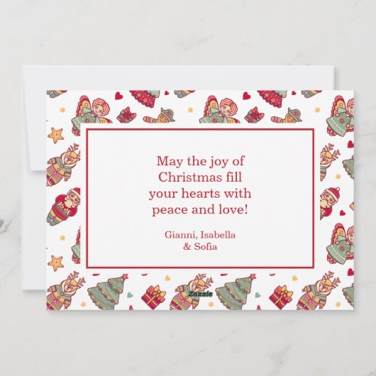 Buon Natale Feestdagenkaart (Achterkant)