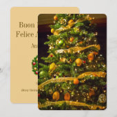 Buon Natale Feestdagenkaart (Voorkant / Achterkant)
