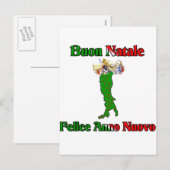 Buon Natale Felice Anno Nuovo Feestdagenkaart (Voorkant / Achterkant)