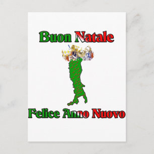 Buon Natale Felice Anno Nuovo Feestdagenkaart