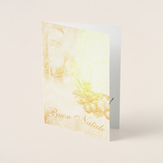 Buon Natale Felice Anno Nuovo  Folie Folie Kaarten (Voorkant)