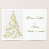 Buon Natale Felice Anno Nuovo  Folie Folie Kaarten (Binnen)