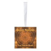 Buon Natale - Fractal Wood Carving Decoratie (Rechts)