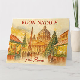 Buon Natale from Rome Christmas Kaart