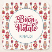 Buon Natale gepersonaliseerd Kartonnen Onderzetters (Voorkant)