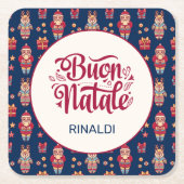 Buon Natale gepersonaliseerd Kartonnen Onderzetters (Voorkant)