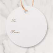 Buon Natale Gold Bedankjes Labels (Achterkant)