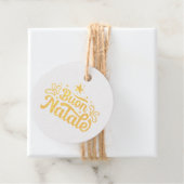 Buon Natale Gold Bedankjes Labels (Met doos)