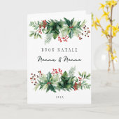 Buon Natale Holiday Kaart (Gele Bloem)