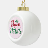 Buon Natale Holiday Keramische Bal Ornament (Rechts)
