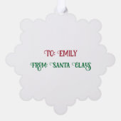 Buon Natale Holiday Ornament Kaart (Achterkant)