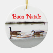 Buon Natale - Honkers - Canada Geese Keramisch Ornament (Voorkant)