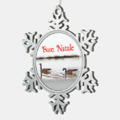 Buon Natale - Honkers - Canada Geese Tin Sneeuwvlok Ornament (Rechts)