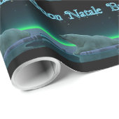 Buon Natale - Ice Edge Polar-Beer Cadeaupapier (Rol Hoek)