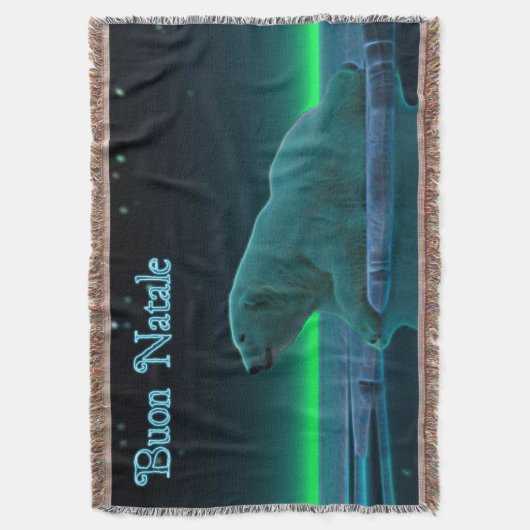 Buon Natale - Ice Edge Polar-Beer Deken (Voorkant Verticaal)