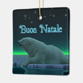 Buon Natale - Ice Edge Polar-Beer Keramisch Ornament (Links)