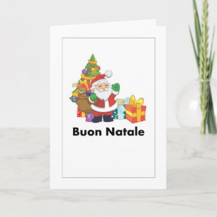 Buon Natale in het Italiaans de Kaart van de