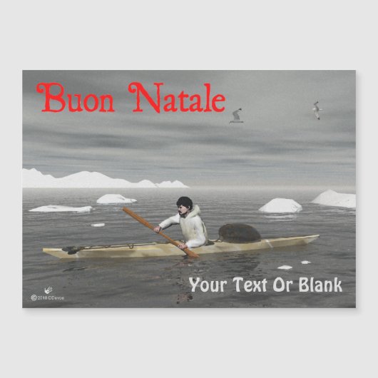 Buon Natale - Inuit Kayak (Voorkant)