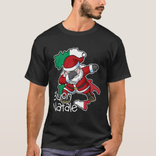 Buon Natale Italiaans Italië Kerstman Italië T-shirt