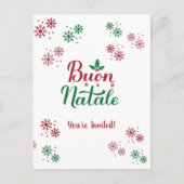 Buon Natale Italiaans kerstfeest Briefkaart (Voorkant)