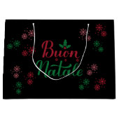 Buon Natale Italiaans kerstfeest Groot Cadeauzakje (Voorkant)