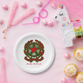 Buon Natale Italiaans kerstfeest Papieren Bordje (Feest)