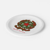 Buon Natale Italiaans kerstfeest Papieren Bordje (Gekanteld)