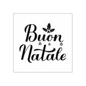 Buon Natale Italiaans kerstfeest Rubberstempel (Afrduk)