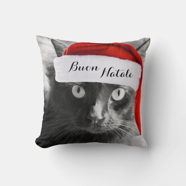 Buon Natale, Italiaans kerstkerst Kussen (Voorkant)