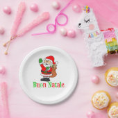 Buon Natale Italiaans kerstpapieren Bord (Feest)