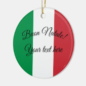 Buon Natale Italiaans kerstversiering Keramisch Ornament (Links)