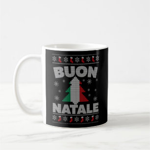Buon Natale Italiaans lelijk voor en Koffiemok