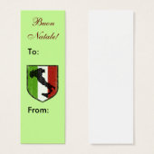 Buon Natale. Italiaans Merry Christmas Gift Labels Mini Visitekaartjes (Voorkant /achterkant)