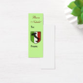 Buon Natale. Italiaans Merry Christmas Gift Labels Mini Visitekaartjes (Bureau)
