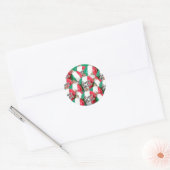 Buon Natale Italiaans Vlag Ornamenten Sticker (Envelop)