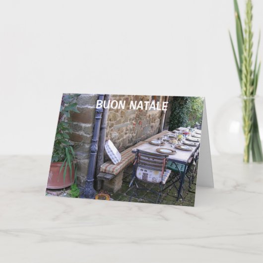 BUON NATALE - ITALIAANSE CHRISTMAS FEESTDAGEN KAART (Voorkant)