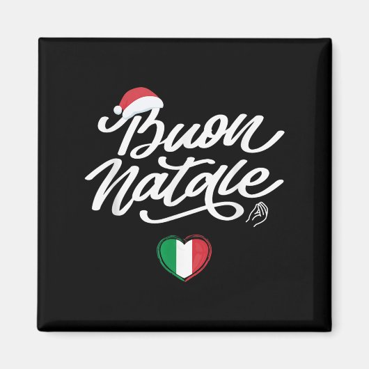 Buon Natale Italiaanse familie Kerstmis, Italië Pr Magneet (Voorkant)