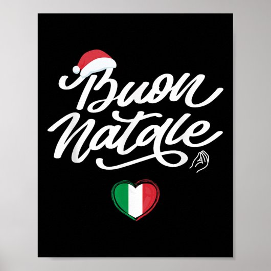 Buon Natale Italiaanse familie Kerstmis, Italië Pr Poster (Voorkant)