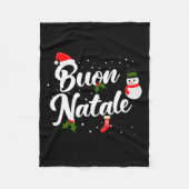 Buon natale italiaanse kerst fleece deken (Voorkant)