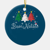 Buon Natale - Italiaanse kerstboom Keramisch Ornament (Voorkant)